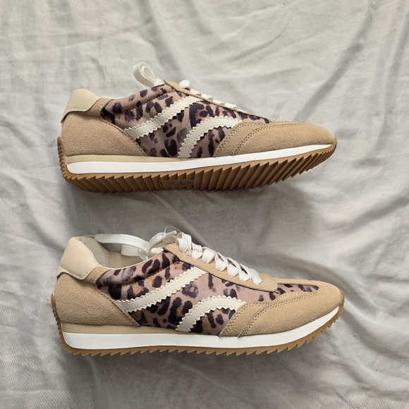 Dolce Vita Classic Neutral Leopard Print Low Profile Women's Sneaker Sz 10 - Picture 3 of 11